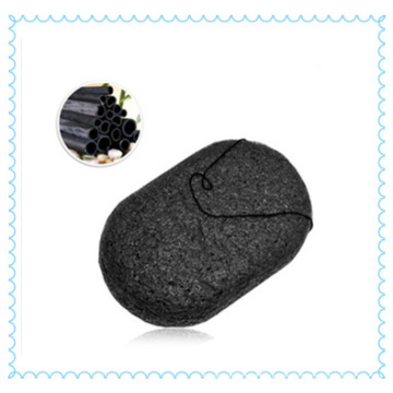 100% Pure Activated Bamboo Charcoal Konjac Sponge with Factory Price Face Cleaning Konjac Sponge